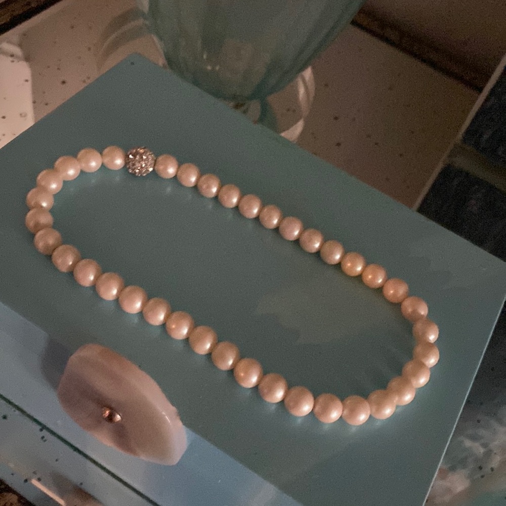 Stella & Dot girls mini soirée pearl necklace
